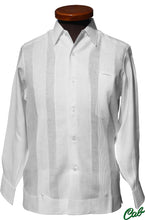 Cargar imagen en el visor de la galería, Guayaberas Finas Cab. Lino. Linen mexican wedding shirts. beach outfit