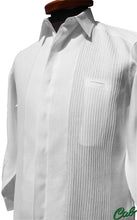 Cargar imagen en el visor de la galería, Guayaberas Cab , Boton oculto. Mexican wedding shirts
