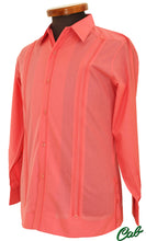 Cargar imagen en el visor de la galería, Guayaberas Finas Cab. Color coral
