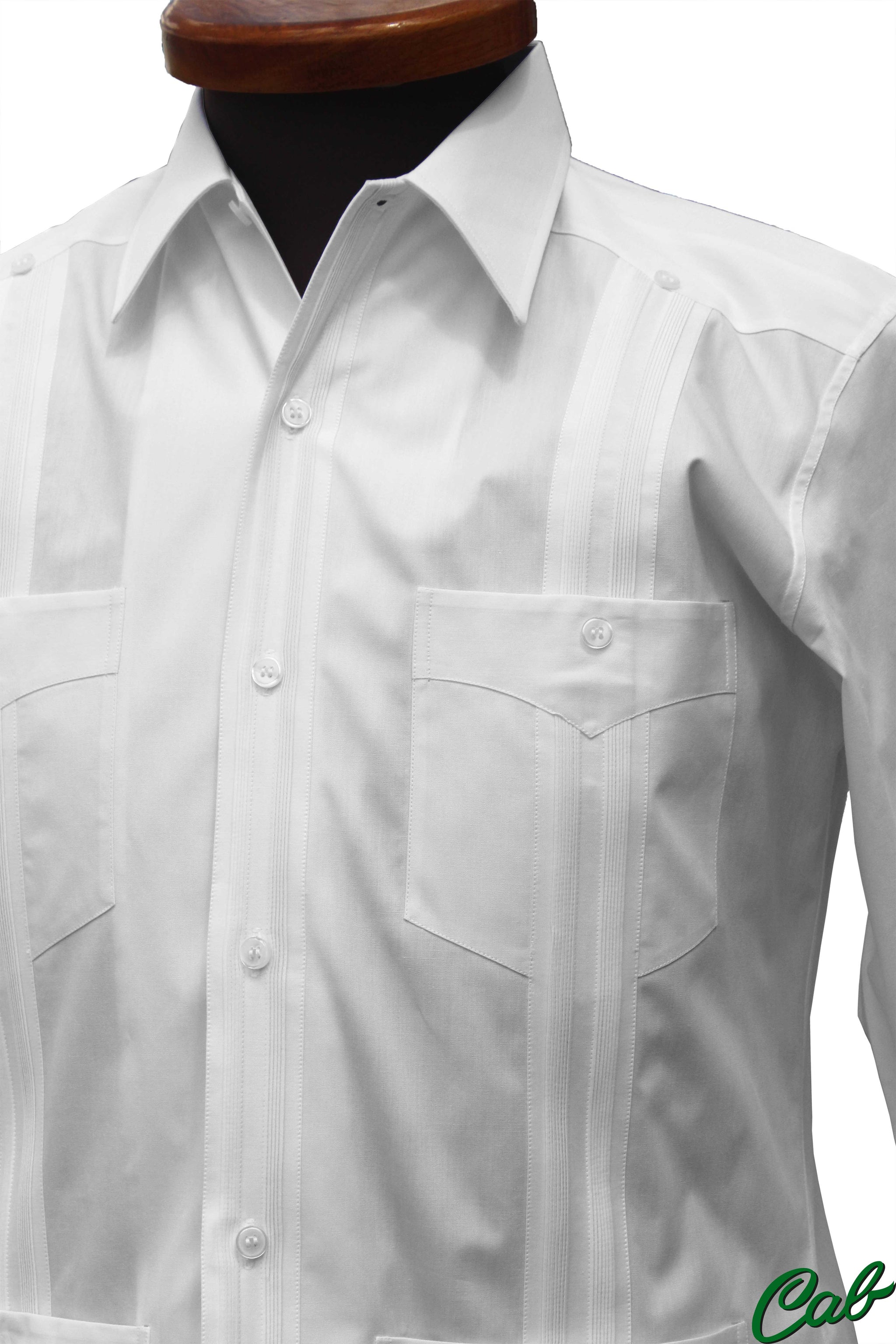 G-Style USA Camicia Guayabera Cubana Uomo - Maniche Corte, Ricami, 4 Tasche - Leggera In Poliestere E Cotone - Per Matrimoni E Vacanze