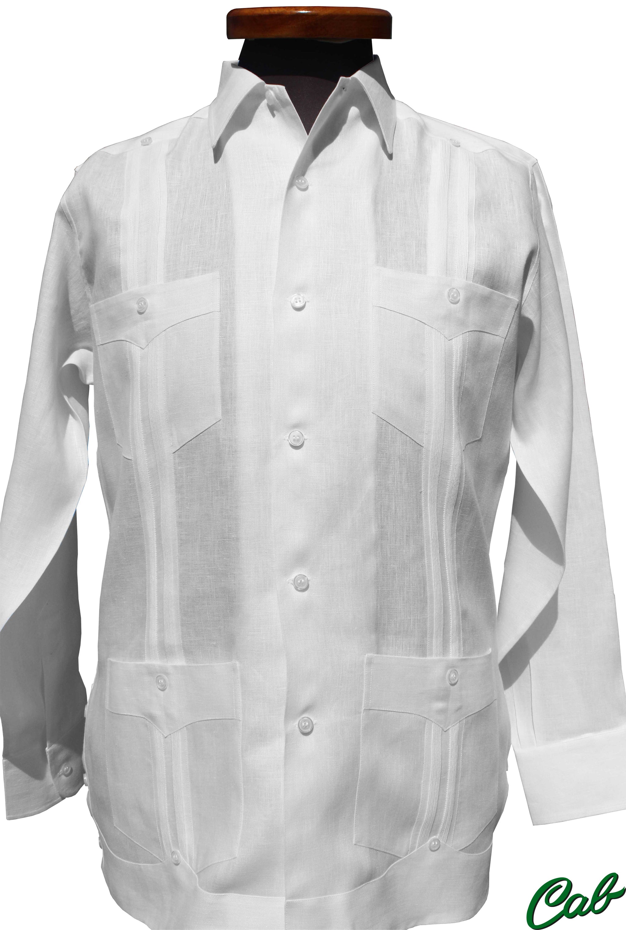 Cuban Guayabera 100% Linen Long – Guayaberas Finas Cab