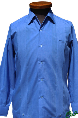 Guayaberas Cab. Guayabera moderna azul mezclilla